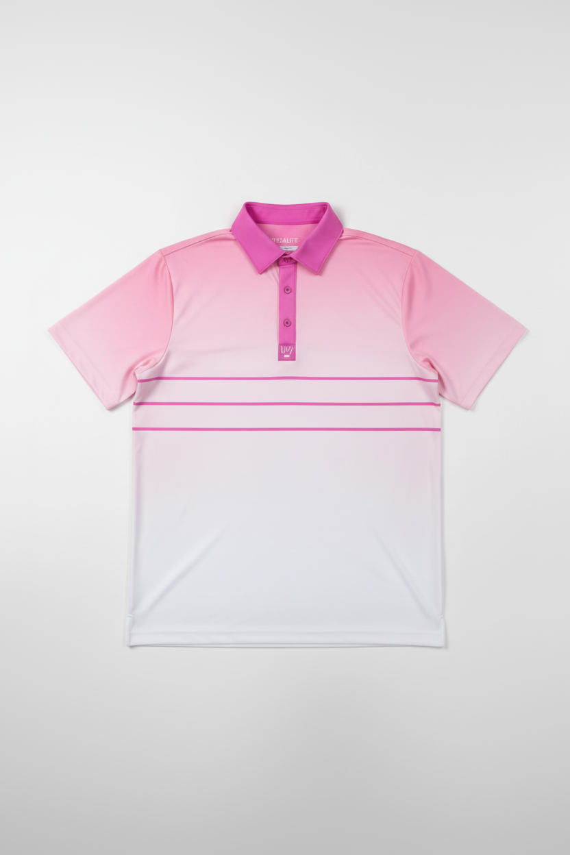 Pink Striped Polo